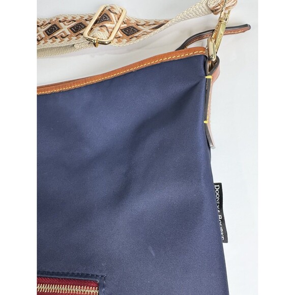 Dooney and Bourke Navy All Weather Hobo Crossbody Shoulder Bag - Picture 7 of 10